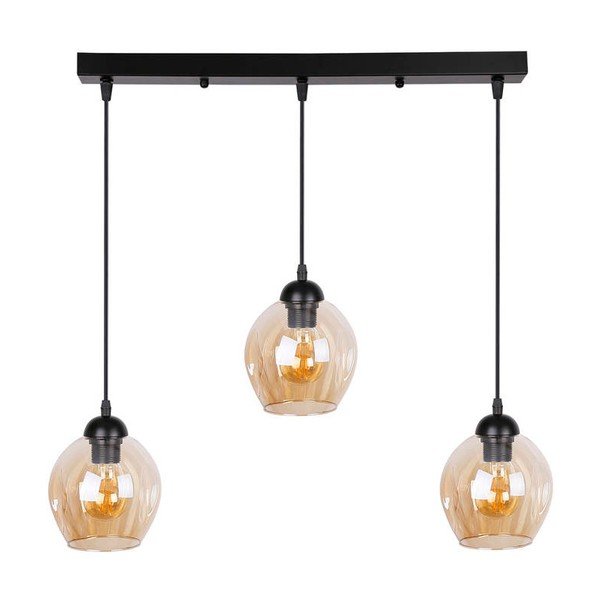 Must rippvalgusti klaasist varju 14x70 cm Aspa - Candellux Lighting-image-3