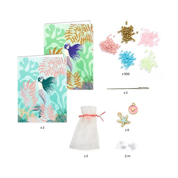 Ehete valmistamise komplekt Friendship Bracelets Sea Treasures – Djeco-image-2