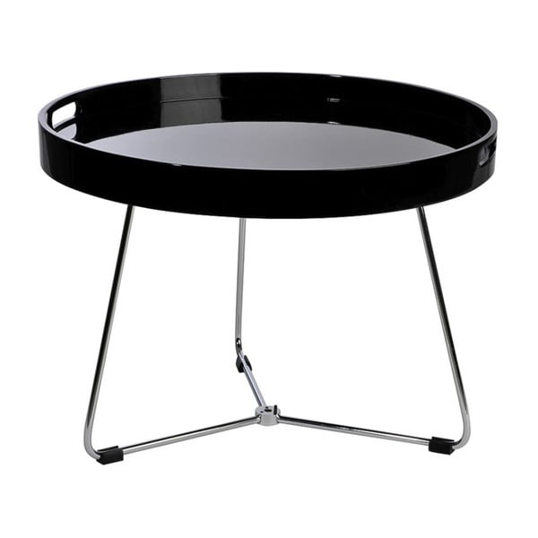Odkládací stolek Metal Black, 60x44 cm