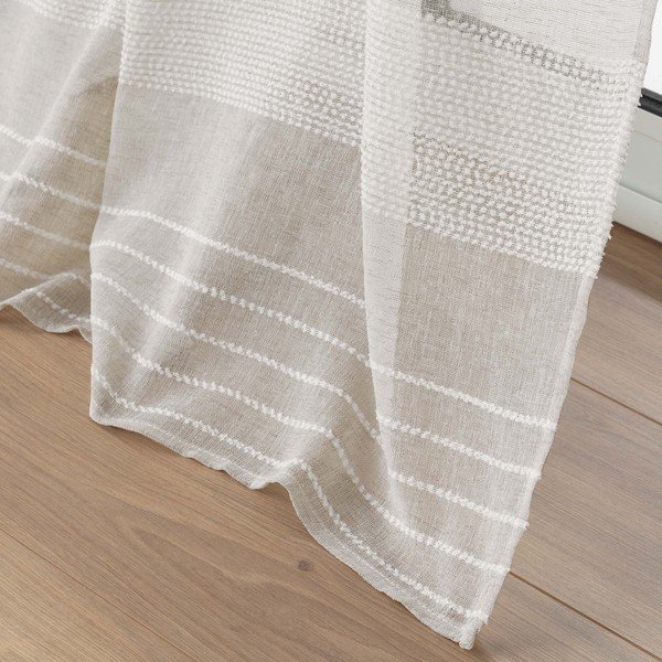 Beež kardin 140x280 cm Janice - douceur d'intérieur-image-4