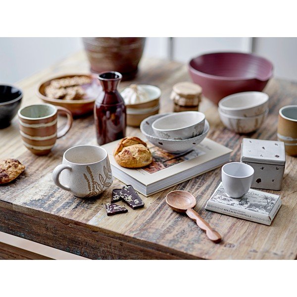 Valged ja beežid kausid 2 tk komplektis ø 11,5 cm Peony - Bloomingville-image-2