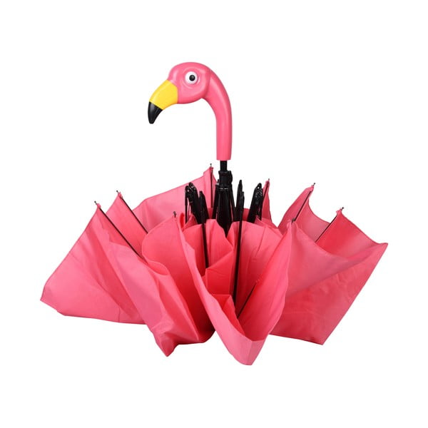 Roosa kokkupandav vihmavari Flamingo, ⌀ 96,5 cm - Esschert Design