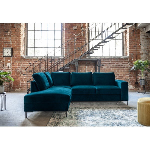 Türkiissinine sametist nurgadiivan (vasakus nurgas) Lofty Lilly - Miuform-image-3