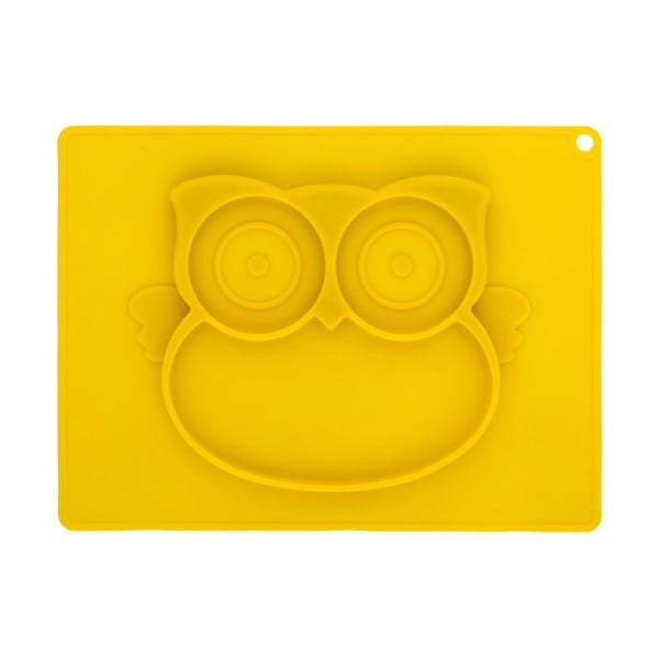 Žlutý silikonový tác pro děti Brandani Baby