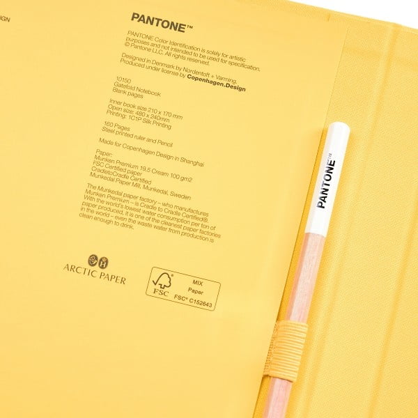Märkmik 160 lk Yellow 012 - Pantone-image-1