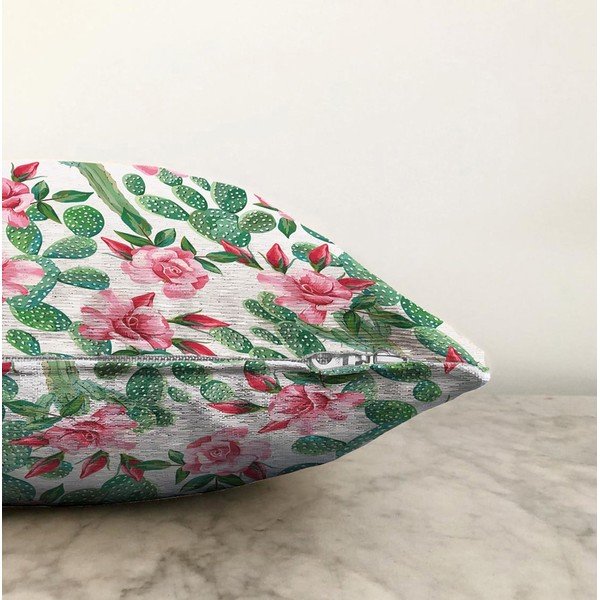 Puuvillasegust padjapüür Blooming Cactus, 55 x 55 cm - Minimalist Cushion Covers-image-1