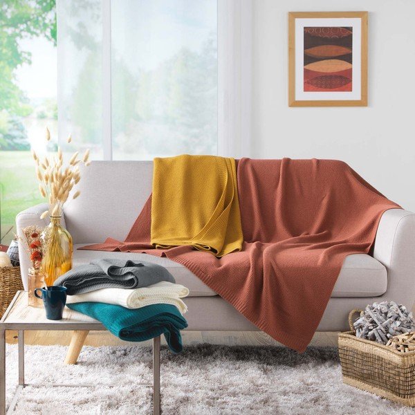 Kootud tekk 125x150 cm Tricotine - douceur d'intérieur-image-3