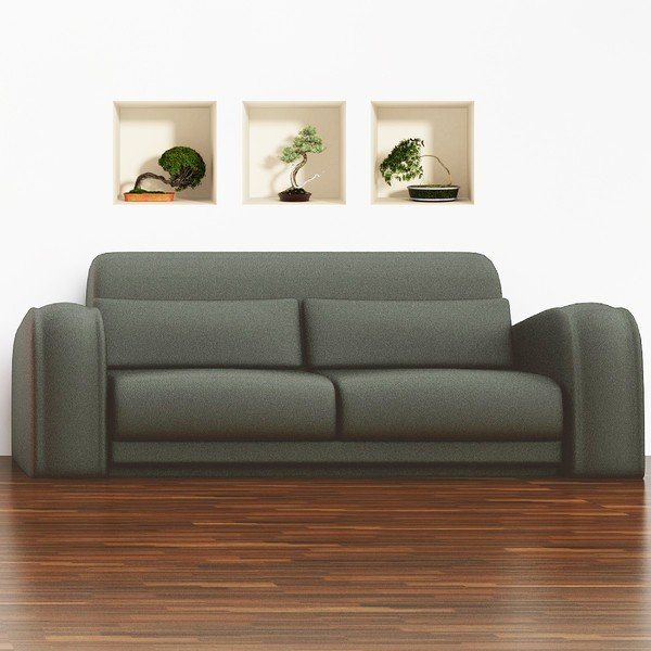 3 kleebise komplekt 3D-efektiga Bonsaid - Ambiance-image-2