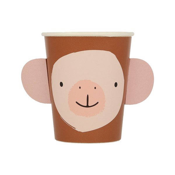 Ühekordsed pabertopsid 8tk komplektis Animal Parade - Meri Meri-image-3