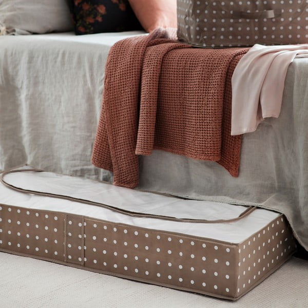 Väike beež hoiukarp Dots, 46 x 107 cm Rivoli - Compactor-image-1