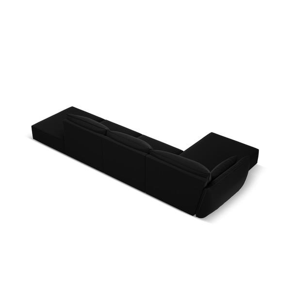 Must sametist nurgadiivan (vasak nurk) Vanda - Mazzini Sofas-image-3