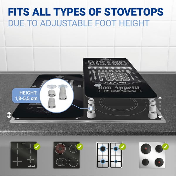 Klaasist pliidikatte komplekt 2 tk, 52 x 30 cm Bon Appetit - Wenko-image-4