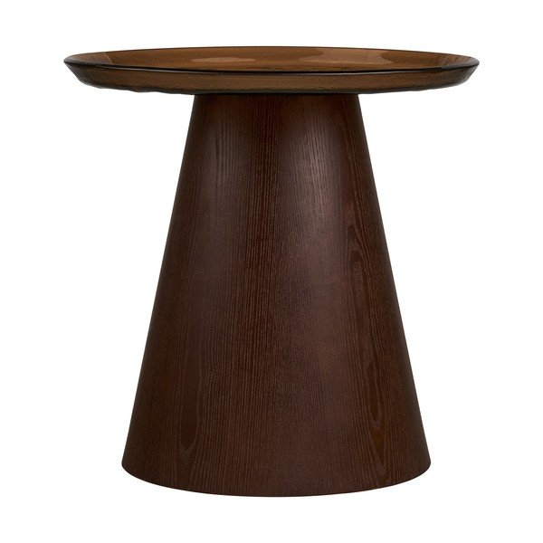 Ümmargune abilaud klaasist pealispinnaga ø 50 cm Orvieto - House Nordic-image-3