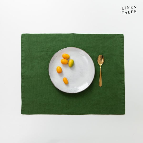 Linane lauamatt 35x45 cm True Green - Linen Tales