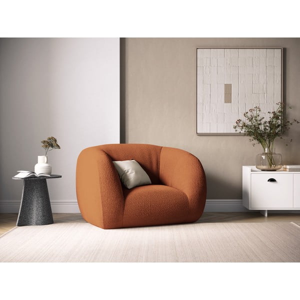 Oranž bukleekangast tugitool Essen - Cosmopolitan Design-image-1