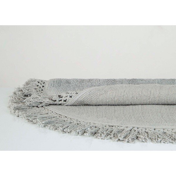 Helepruun puuvillane vannimatt Irya Home Collection , ø 90 cm Lora - Foutastic-image-1