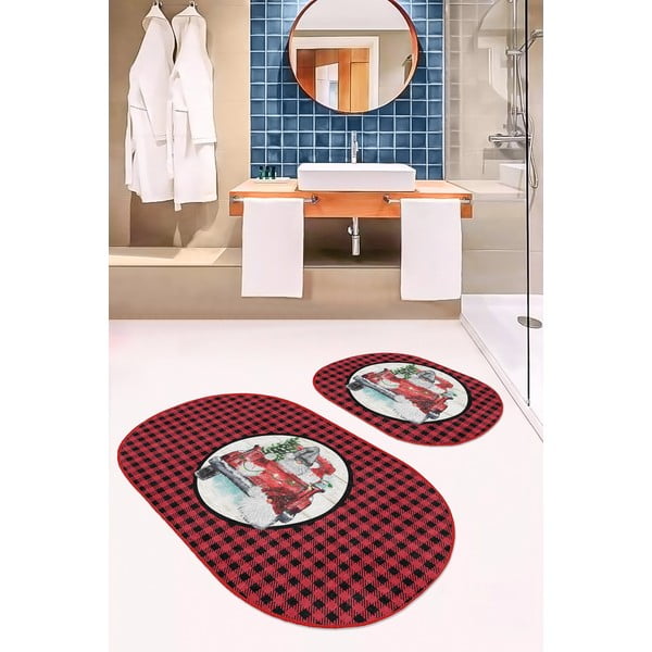 Punased/mustad vannitoamatid 2tk komplektis 60x100 cm Full Ride - Mila Home-image-2