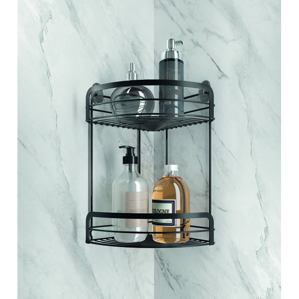 Must nurgas kahetasandiline vannitoa riiul Origin Lava - Metaltex-image-1