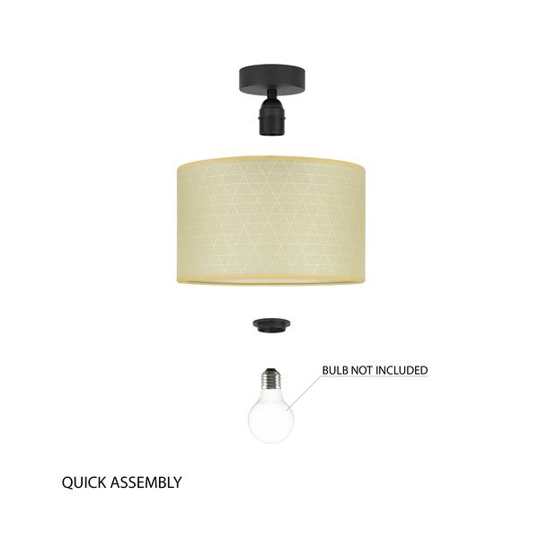 Beež laevalgusti kolmnurkse mustriga , ⌀ 25 cm Taiko - Sotto Luce-image-4