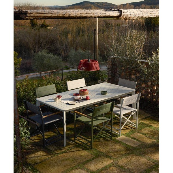 Metallist aiasöögilaud 100x205 cm Brela - Kave Home-image-1