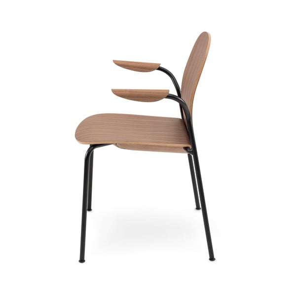 Konjakipruun pähklipuu dekooriga söögitool Book - Gazzda-image-3