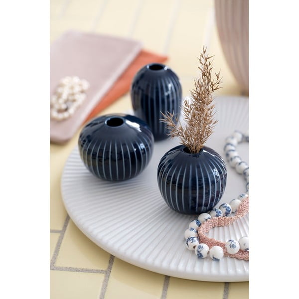 Komplekt 3 miniatuurset kivivara vaasi Hammershoi Miniature Hammershøi - Kähler Design-image-1