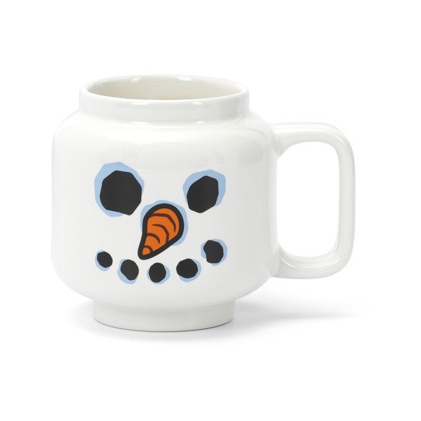 Valge laste latte keraamiline kruus, 255 ml Snowman – LEGO®