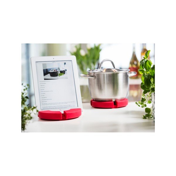 Červená podložka/stojánek Sagaform Cook and Read-image-1