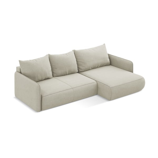 Kreemikas diivanvoodi koos hoiunurgaga (paremas nurgas) Nanea - Makamii-image-4