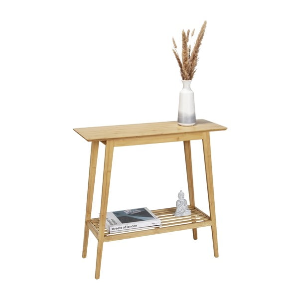 Bambusest konsoollaud naturaalses värvitoonis 30x80 cm Kona - Wenko-image-3