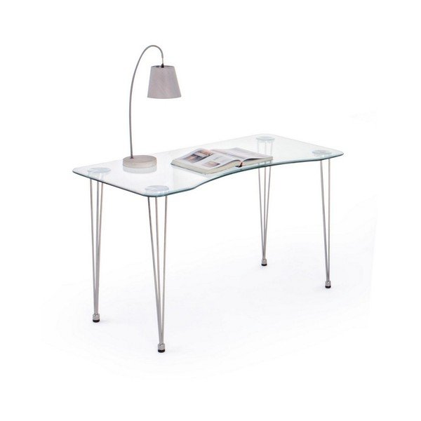 Töölaud klaasist pealispinnaga 60x120 cm Rondo - Bizzotto-image-2