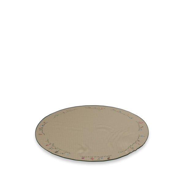 Beež jõulumotiiviga puuvillane ümmargune vaip kuuse alla ø 130 cm Hammershøi Christmas - Kähler Design-image-2