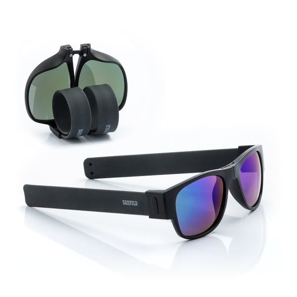 Černo-modré sluneční srolovatelné brýle InnovaGoods Sunfold ES3