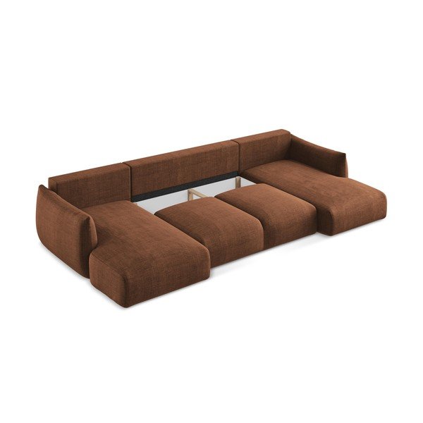 Terrakottapunane nurgadiivanvoodi (U-kujuline) Leila - Makamii-image-4