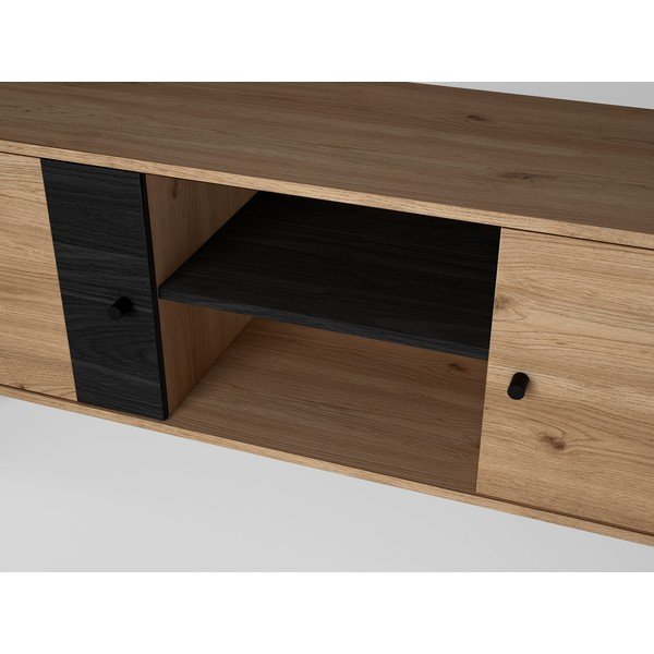Must telerilaud tammepuust 136x53 cm Natura - Marckeric-image-3