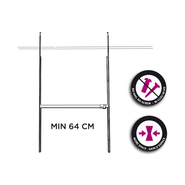 Valge teleskoopiline rõivaraudtee - Compactor-image-3