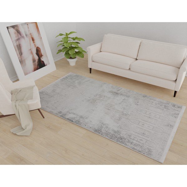 Helehall pestav vaip 160x230 cm Gri – Vitaus-image-1