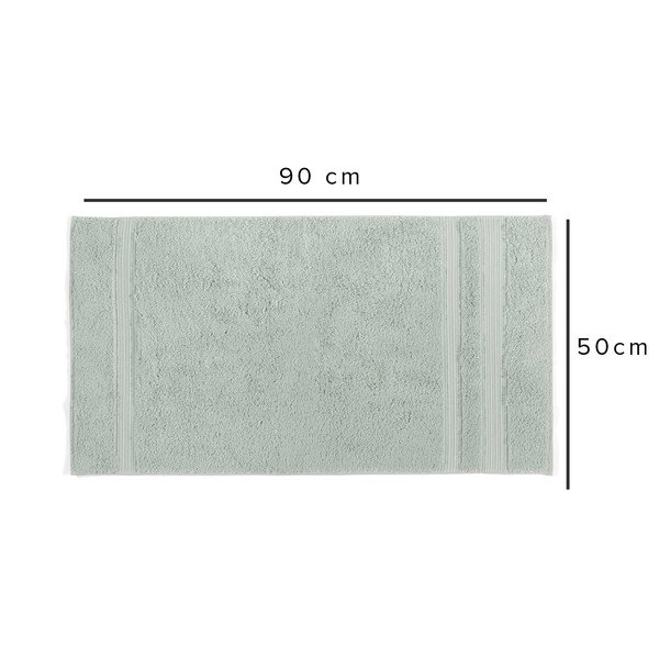 Puuvill-bambusest mündivärvi rätik 50x90 cm London Hand - Foutastic-image-1