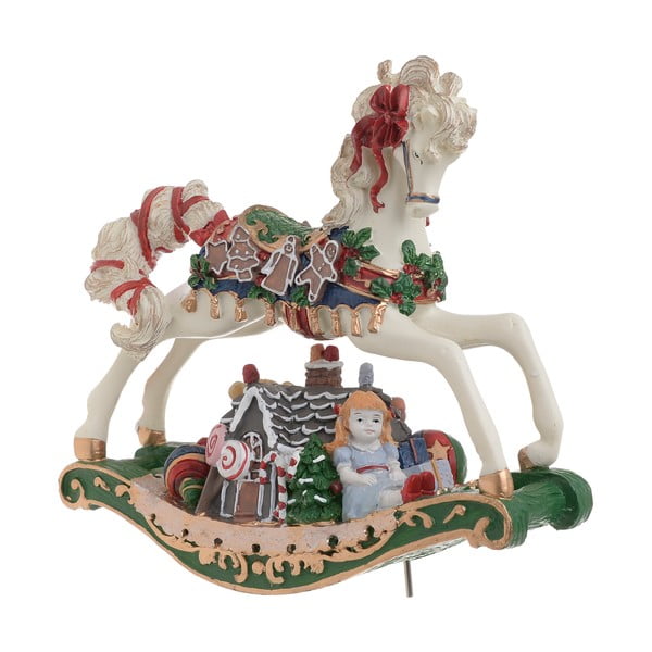 Vánoční hrající a hýbající dekorace ve tvaru koně InArt Tina