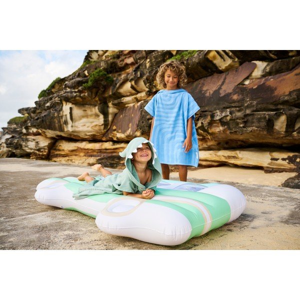 Roheline puuvillane beebipontšo 3-5 aastat Monster – Sunnylife-image-1