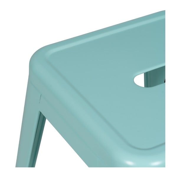 Türkiissinised metallist baaritoolid 2 tk komplektis (istme kõrgus 76,5 cm) - Ixia-image-3