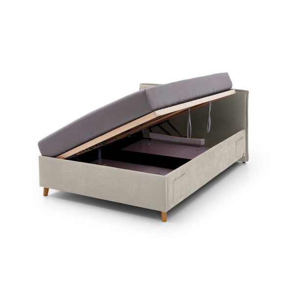 Beež lastevoodi koos panipaigaga 90x200 cm Fun - Meise Möbel-image-2