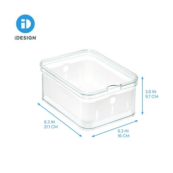 Läbipaistev kaanega hoiukarp , 21 x 16 cm Crisp - iDesign-image-3