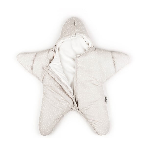 Dětský spací vak Beige Star, vhodný i na léto, pro děti od 4 do 7 měsíců