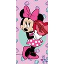 Roosa laste froteerätik 70x140 cm Minnie - Jerry Fabrics
