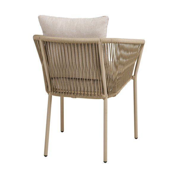 Beež metallist-polsterdatud aiatool Salerno - House Nordic-image-4