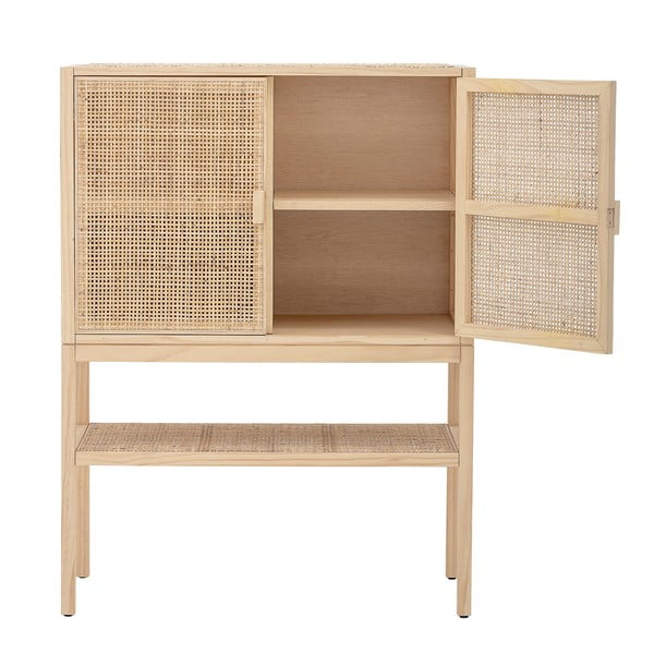 Looduslik sahtli kapp männipuidust jalgadega Sanna - Bloomingville-image-2