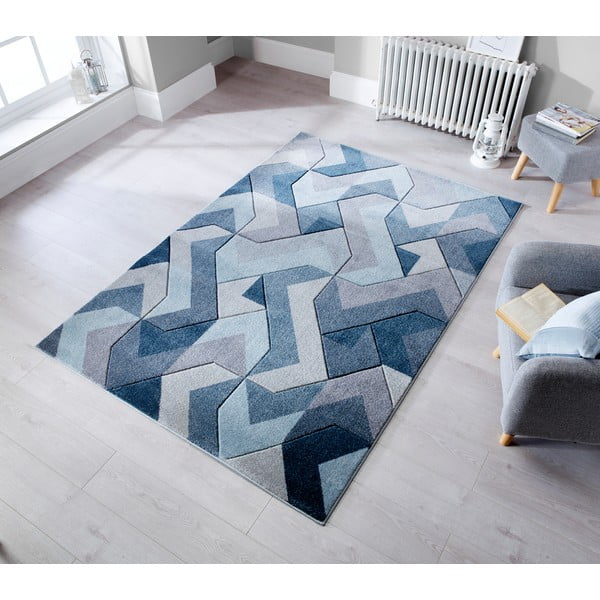 Sinine/hall vaip 120x170 cm Aurora - Flair Rugs-image-1