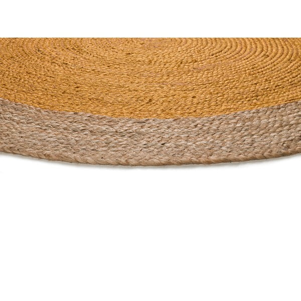 Sinepi-puiduvärvi ümmargune vaip ø 90 cm Mahon - Universal-image-3