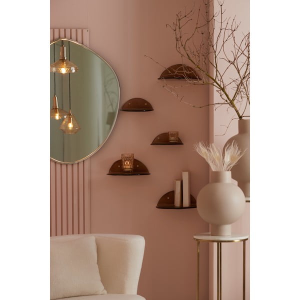 Pruun klaasist riiul Joshua - Light & Living-image-1